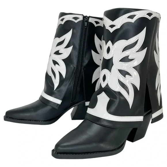 International Concepts Jadiza Western Style Over Ankle Womens Boots Size 6M - Picture 7 of 13